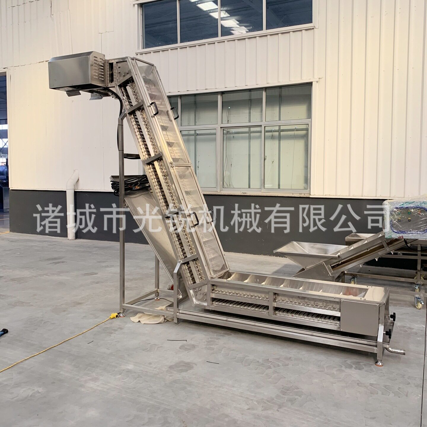 亚克力板不锈钢链板提升机防掉落
