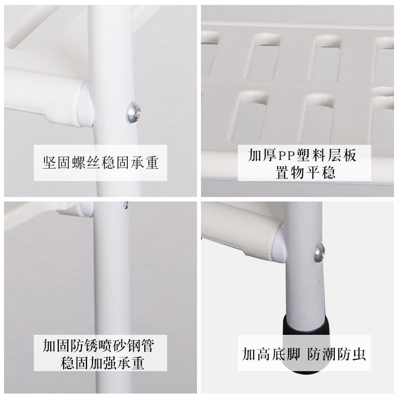 OF9D卫生间置物架浴室落地式厕所脸盆架洗手间铁艺收纳架子厨房夹