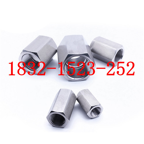 304不锈钢六角双内丝接头 高压管箍 美制螺纹NPT1"寸 -NPT1"寸