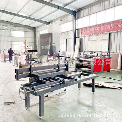 多型号锯开料机喉深口可调节MJ344立式高速木工带锯机