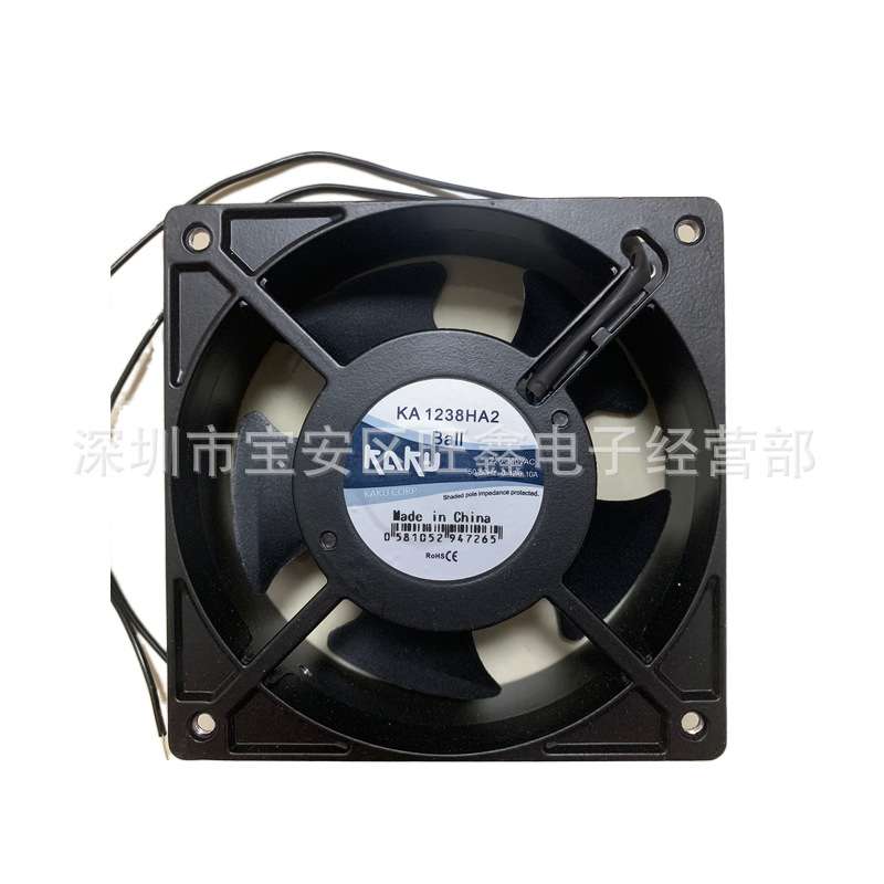 KA1238HA2卡固KAKU 220-240V 50/60HZ 0.12/0.1A导线滚珠散热风扇