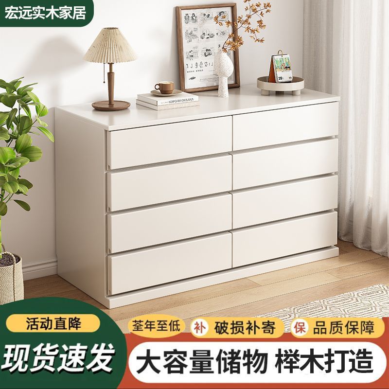 实木复古抽屉式五斗柜卧室收纳