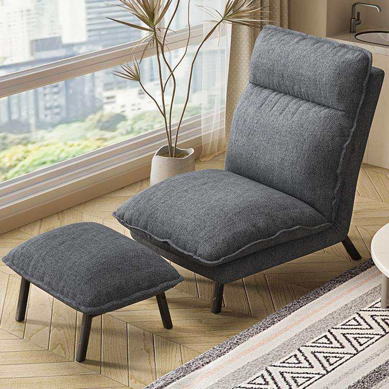 懒人沙发榻榻米床上靠背椅子可爱卧室单人飘窗小沙发折叠椅子家用