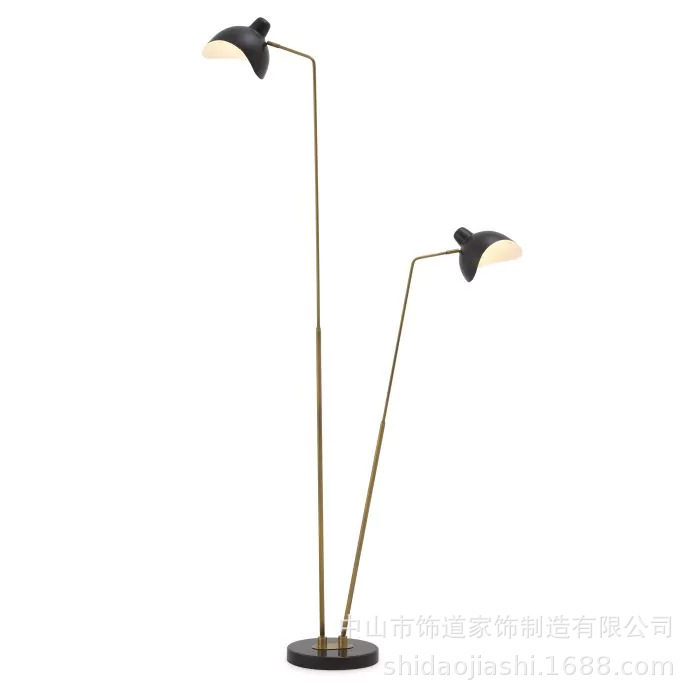 后现代轻奢北欧大理石床头落地灯