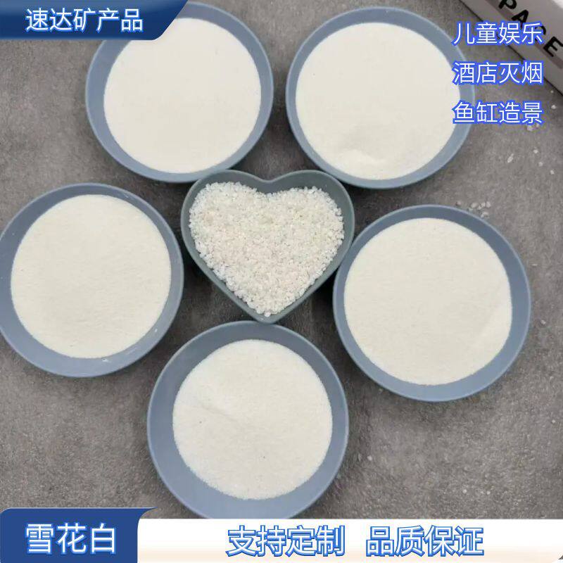 供应雪花白沙子鱼缸微景观儿童娱乐沙画用白色细沙白砂砂超细海砂
