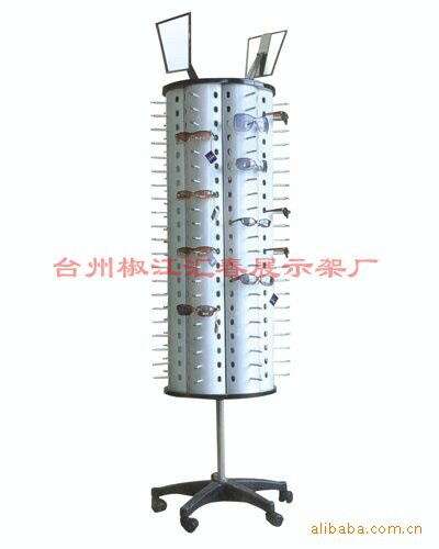 【汇春展架】供应眼睛展示架 可放138付厂价出货 旋转眼镜展示架