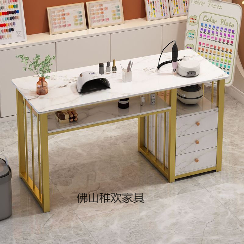 网红日式简约经济型美甲桌椅套装