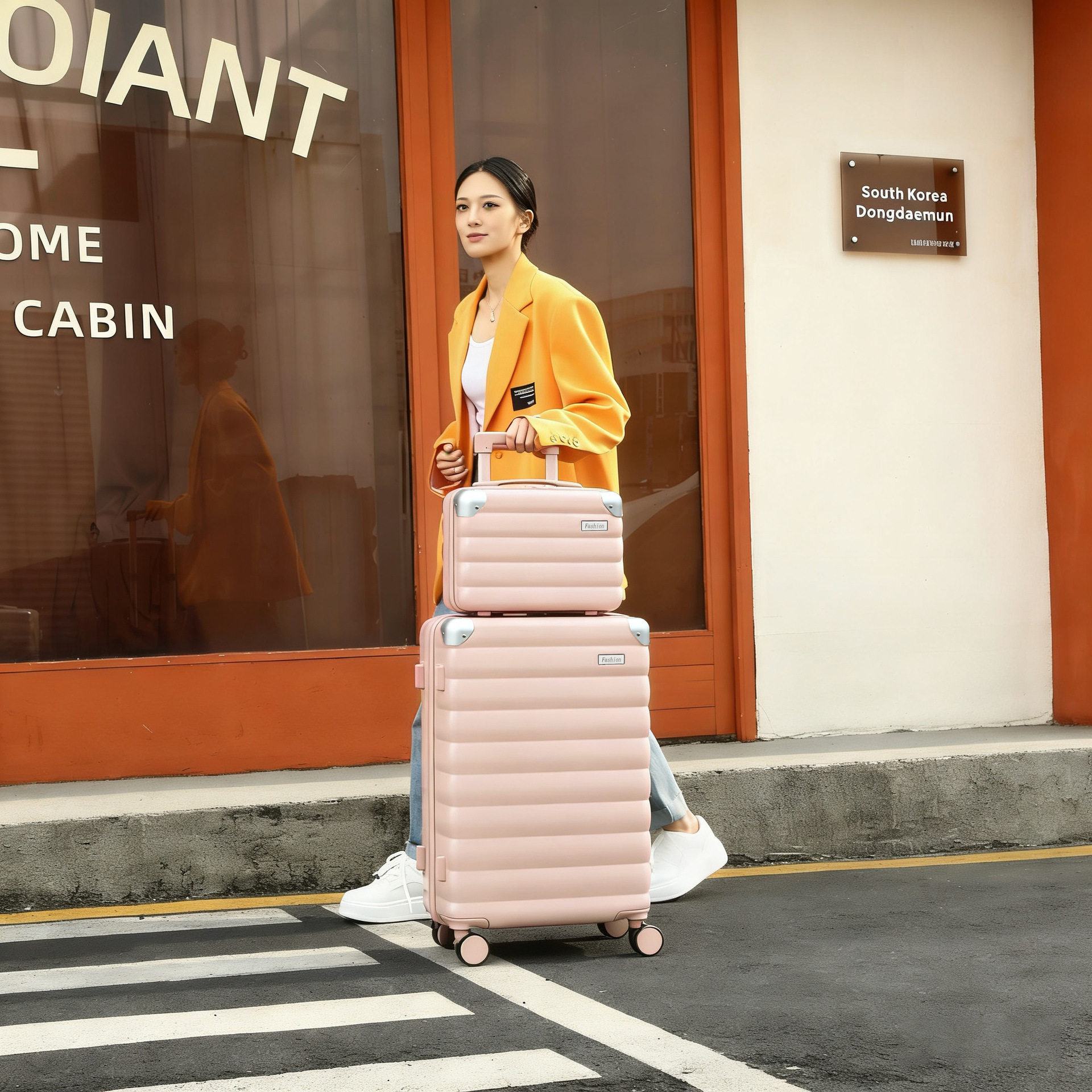 万向轮大容量登机密码行李箱
