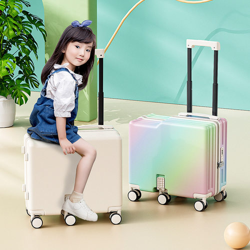 儿童可坐骑拉杆登机密码行李箱