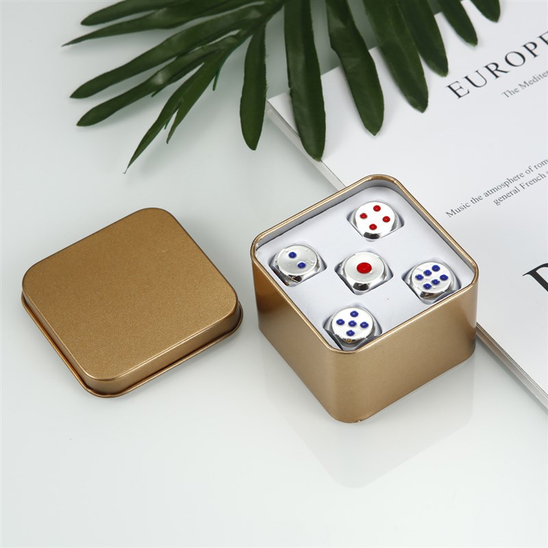 速发子色金筛子骰子彩压骰子骰解杯套娱乐教学辅助饮酒和摇摆吧