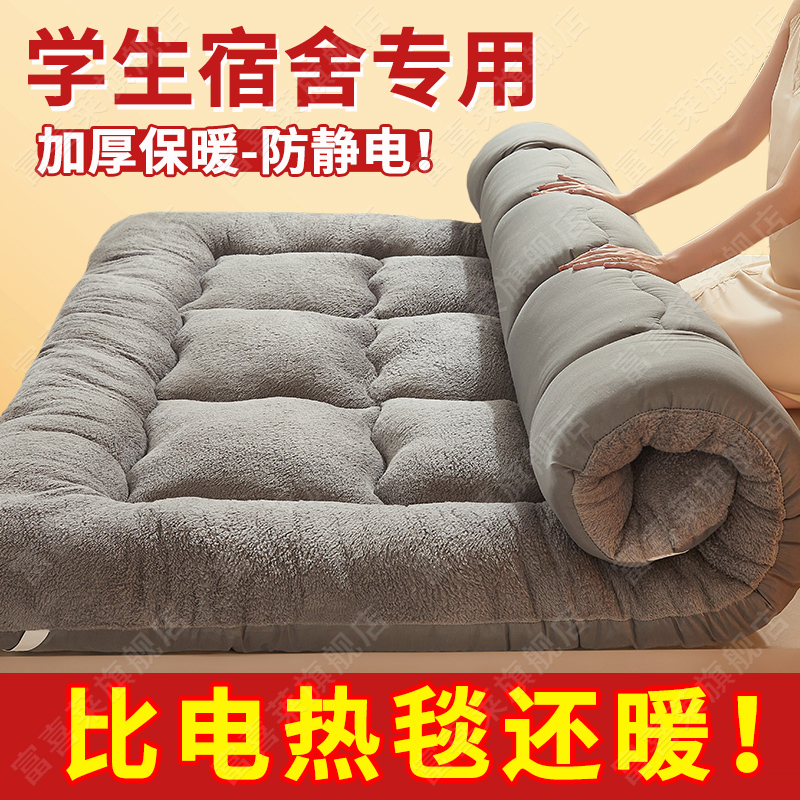速发学生宿舍专用毛毯床厚冬季羊羔绒厚人加垫特单铺床保暖防寒防