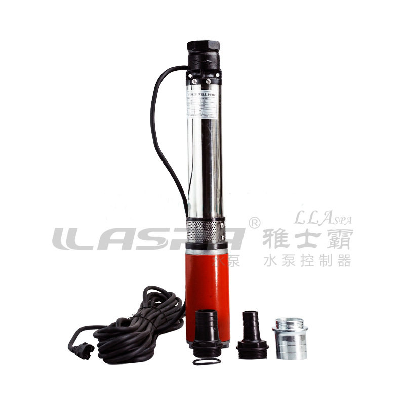 12V 高扬程直流潜水泵 不锈钢太阳能抽水泵 家用农用抽水机