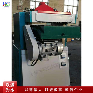 自动高速双面压刨机 双功率三进料棍台刨 立式带升降刻度刨削机