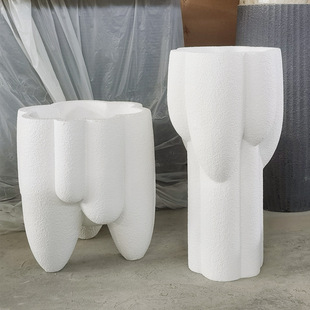 创意云朵花盆玻璃钢落地大花瓶时尚简约装饰云边花盆家居酒店别墅