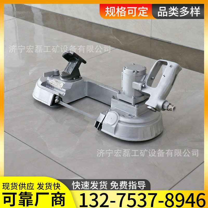手持式气动带锯钢管钢丝无火花线锯机矿用FDJ-120气动切割带式锯