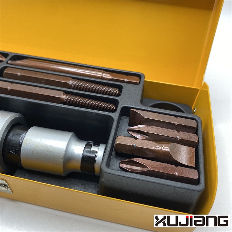 12件S2冲击批头 撞批锈螺丝撞击 冲击螺丝批起子取出器工厂直销