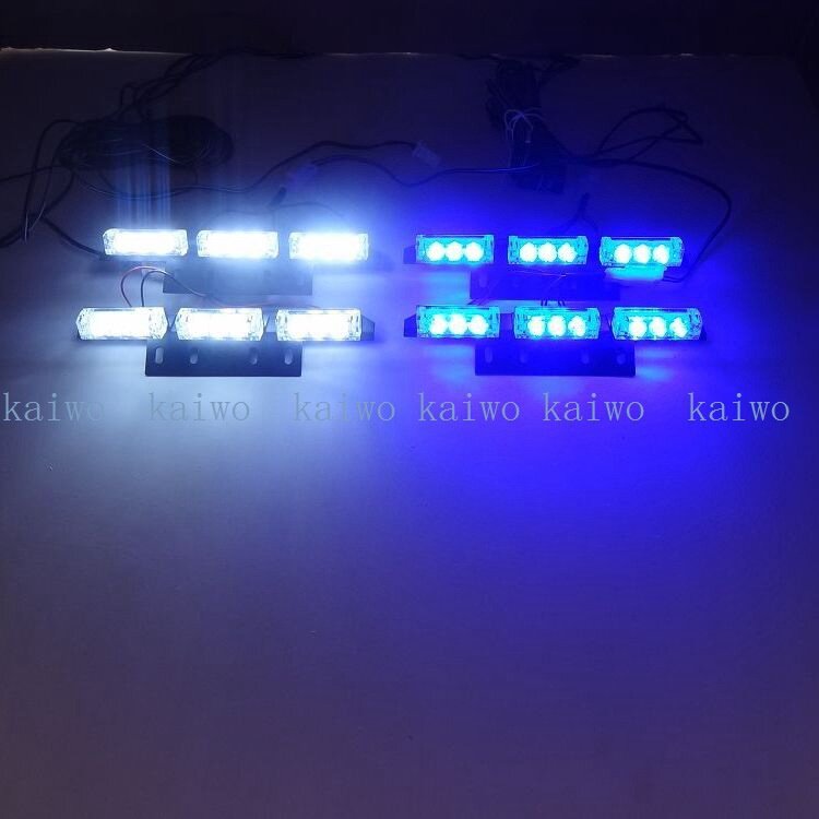 03008高亮 汽车 12V 中网 LED 车灯 一拖四 36LED 频闪灯 爆闪灯