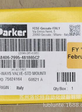 122K8406-2995-481865C2 Parker / 气动阀 / 全新原装