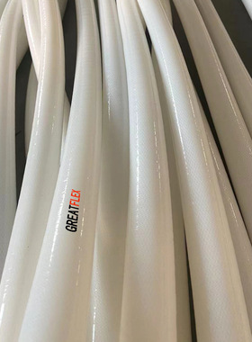 GREATFLEX白色卫生级硅胶夹布网纹管 高温食品软管FP40工厂