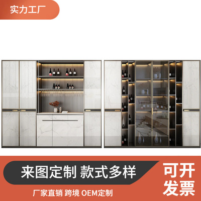 Affordable Housing餐边柜定制跨境现代风格多功能储物卧室移门板