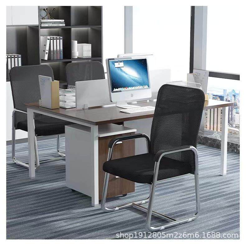 网布透气办公椅舒适靠背座椅棋牌室麻将椅子职工椅会议洽谈椅