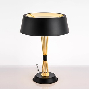 北欧创意设计师台灯后现代轻奢铁艺样板房客厅书房卧室餐厅调光