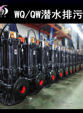 50WQ20-80-18.5 KW潜水电泵排污泵 QW无堵塞污水污物潜污泵提升泵