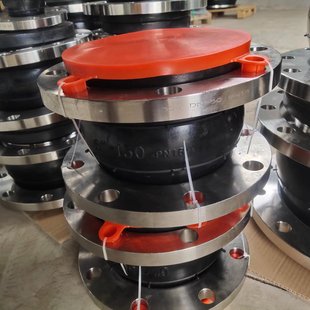 304不锈钢橡胶软接头 kxt可曲挠橡胶软接头法兰软连接管道dn100