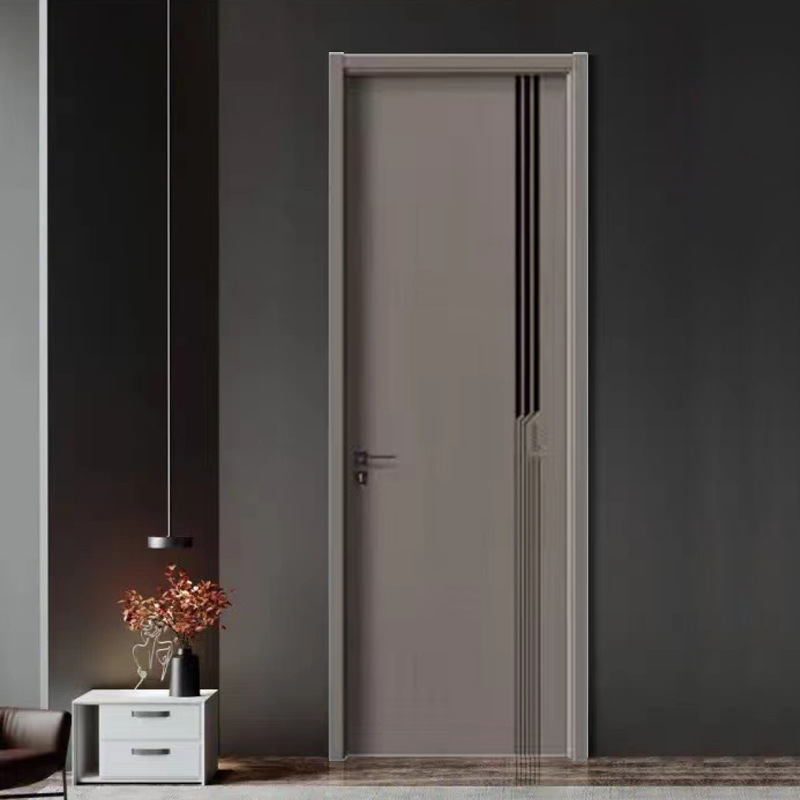 南京实木复合烤漆木门室内门家用卧室门套装门简约隔音平开房间门