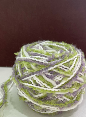 绿野仙踪 绿色系手混线diy卡套围巾包包帽子毛衣棒针钩针 80克