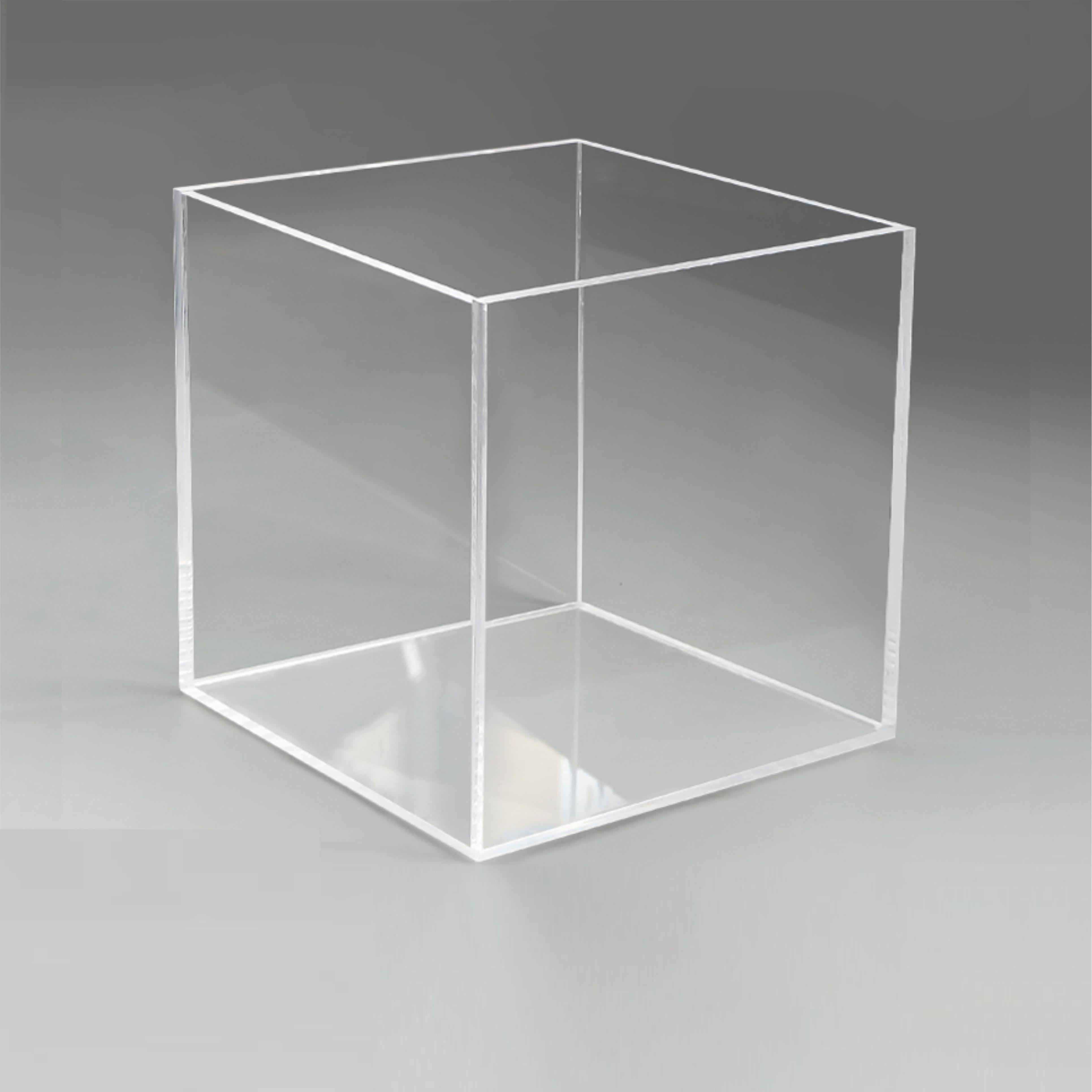 定做高透明亚克力五面盒子定制带盖鱼缸防尘罩水缸玻璃展示箱加工