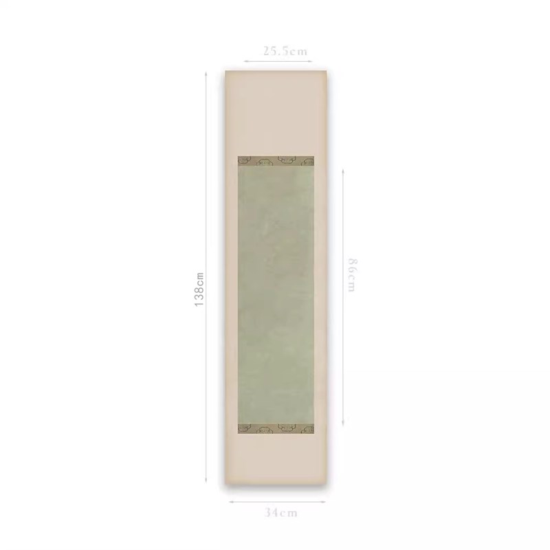 国展专用四尺对开古p绿书法创作投展作品纸宣纸适宜小楷小行草