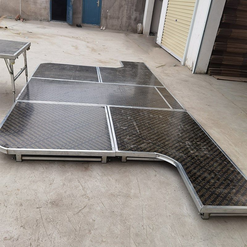 活动定制圆形拼接快装折叠S舞台板T台升降婚庆酒店学校室内外演出