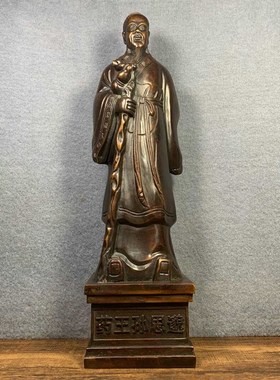仿古纯铜中医馆药店摆件李时珍张仲景F孙思邈扁鹊华佗铜像五大名