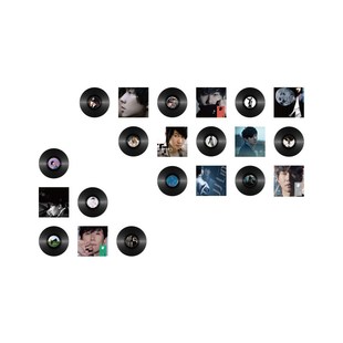 网红打卡拍照区林俊杰黑胶唱片玫瑰花墙装饰户外布置形象造景海报