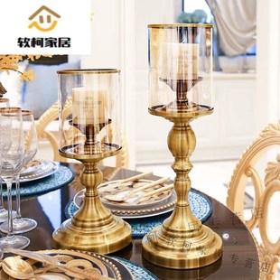 悦舞(yuewu)家居欧式烛台摆件餐桌蜡烛台装饰架子摆设浪漫灯烛