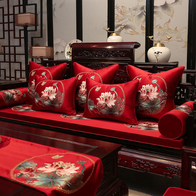 现代中式红木沙发垫古典实木家具坐垫罗汉床圈椅垫子靠背防滑定做,居家布艺,沙发垫,淘宝优惠券,粉丝福利购,淘宝优惠卷