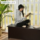 户外铝合金矮款 收纳柜防雨防晒收纳箱阳台庭院室外花园储物置物柜