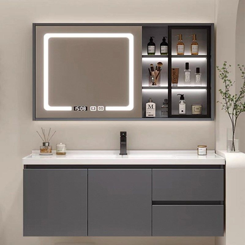 浴室柜组合一体盆陶瓷智能现代轻奢洗手盆洗脸池洗漱台洗面卫生间