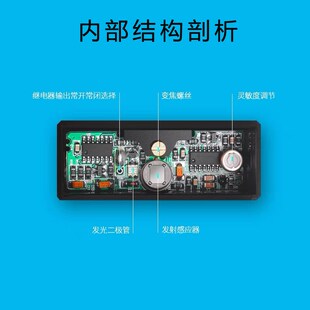 旋转门感应器自动弧形门红外线传感器电动玻璃门人体感应开关204F