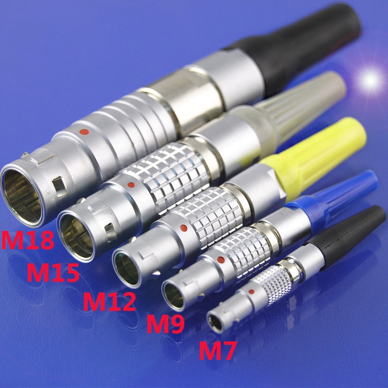 推拉自锁插拔兼g容雷默航空插头插座FGG 00b 0b 1b2 4芯金属连接