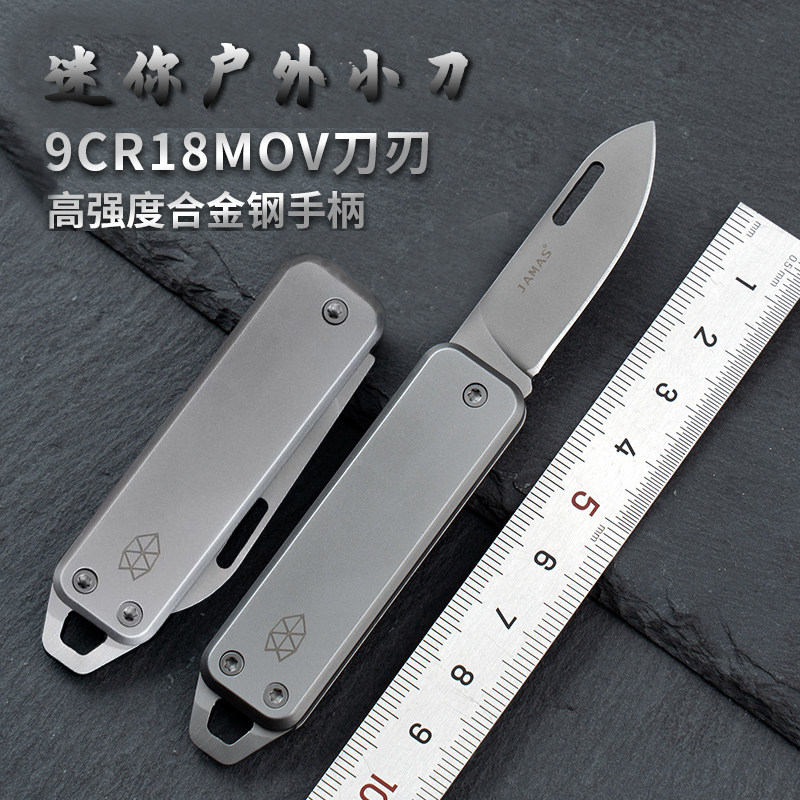 户外合金钢钥匙扣刀折叠便携水果刀迷你小刀锋利家用随身高硬度刀,厨房/烹饪用具,蔬果刨丝器/瓜果刀,淘宝优惠券,粉丝福利购,淘宝优惠卷