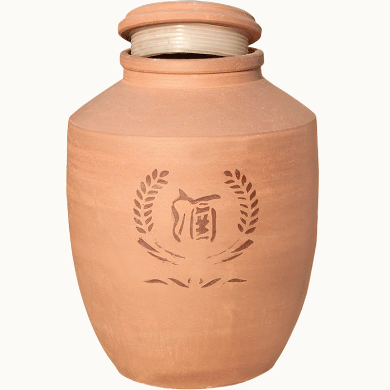 存酒坛子加厚土陶家用陶瓷密封酒坛窖藏无釉20/O50/100斤带盖埋地