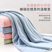 婴儿浴巾新生 儿超软巾r比纯棉全棉超柔吸水初生宝宝儿童洗澡毛