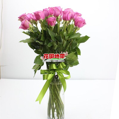 静好时光 家庭生活插花 有香味紫色花卉 冷美人玫瑰X 情人节礼物