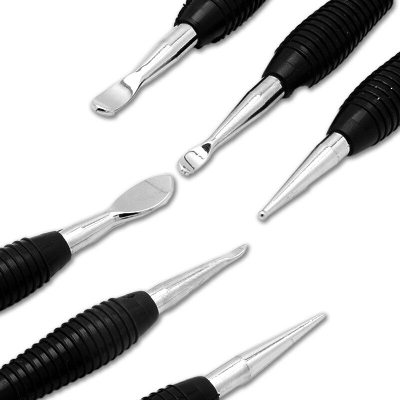 美式皮雕压擦器 塑型双头浮雕描线笔DIYK手工缝皮革艺皮雕工具套