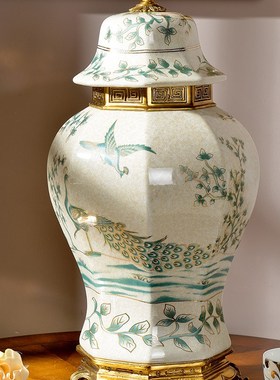 欧式创意纸巾盒客厅玄关酒柜储物罐美G式家居高档花瓶茶几果盘摆