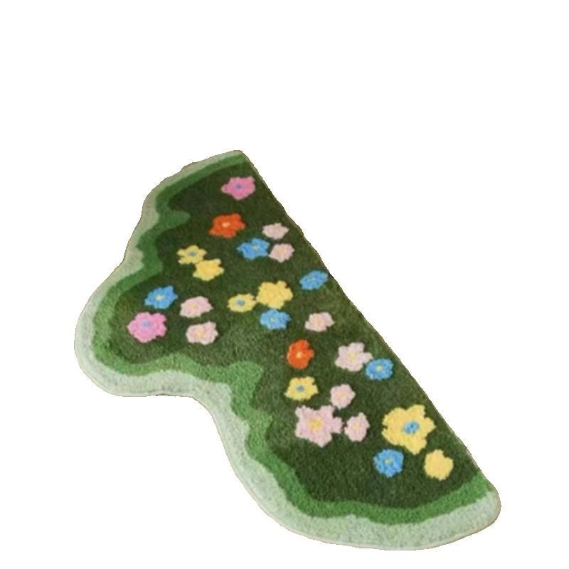 苔藓地毯小清新卧室床q边毯异形小花儿童房间毛绒绿色客厅异形地,居家布艺,床边毯,淘宝优惠券,粉丝福利购,淘宝优惠卷