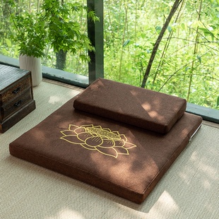 双面打坐垫禅修垫家用禅修坐垫椰棕坐垫冥想静坐垫跪拜垫打坐蒲团