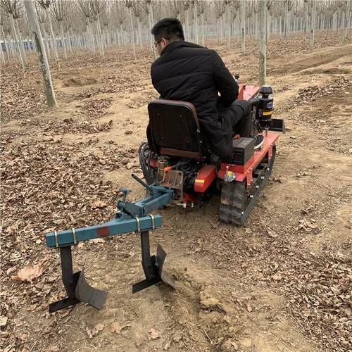 履带式旋耕除草耕地微耕机 25马力田园管理机 开沟机履带旋耕机